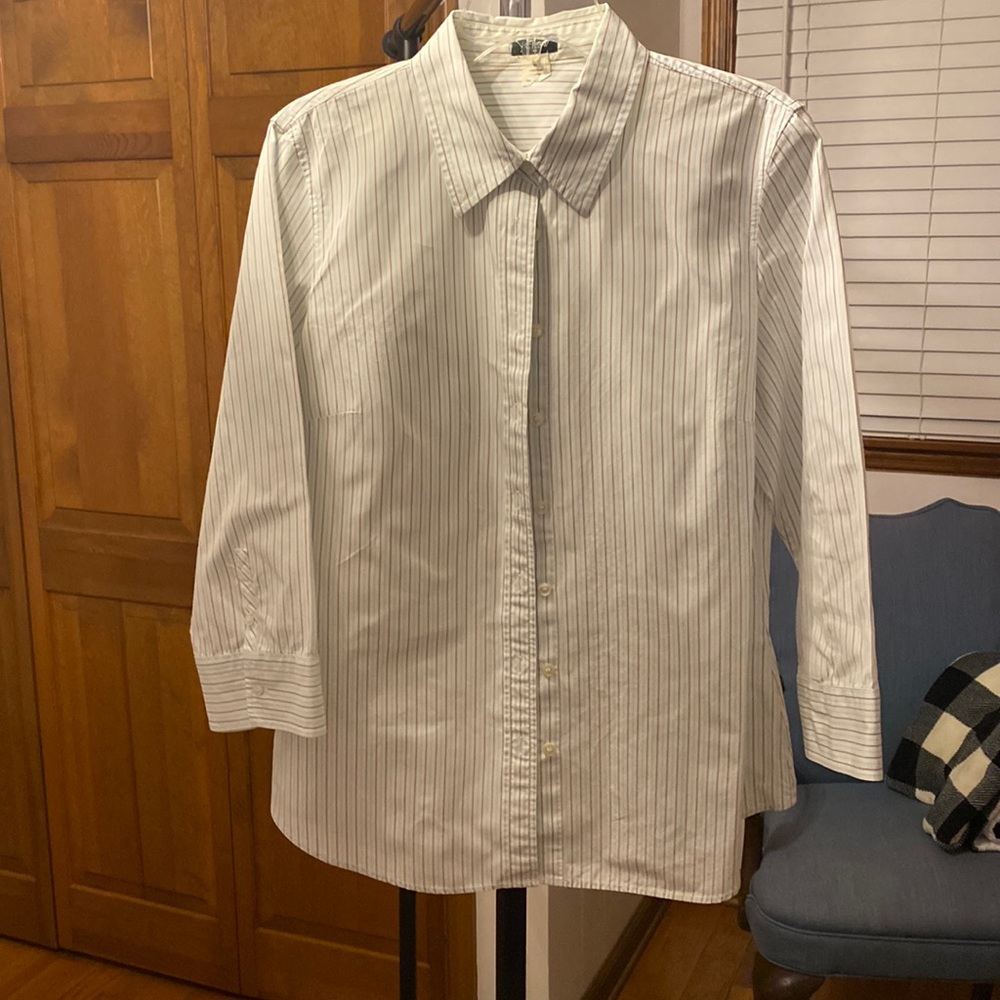 J Crew Women’s 3/4 Length Sleeve Shirt XL